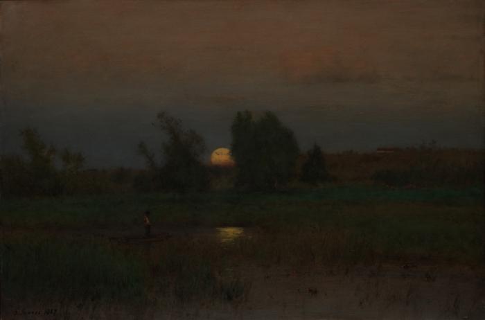 George Inness Moonrise Germany oil painting art